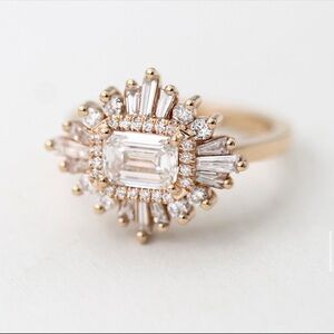 Custom Rose Gold Heidi Gibson Diamond Ring